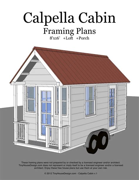 Our tiny house plans give you all of the information that you need to begin your tiny house project with confidence. Calpella Cabin 8×16 v1 - cover