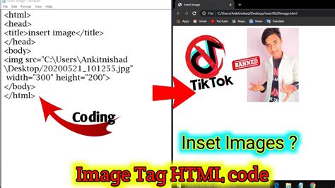 Image Tag In Html Code Html Code How To Insert Image In Html