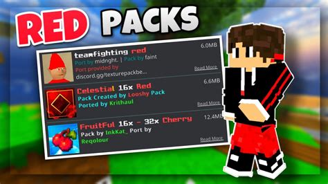 Top 3 Best Red Texture Packs For Mcpe V2 Youtube