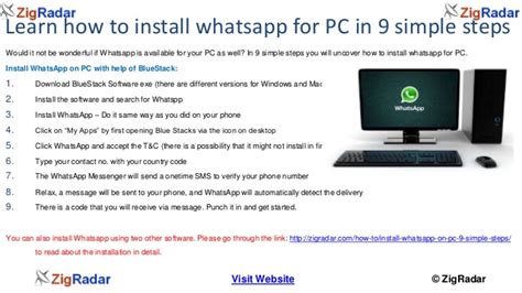 Learn How To Install Whatsapp For Pc In 9 Simple Steps