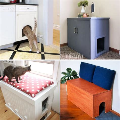 20 Diy Cat Litter Box Ideas Hidden Litter Box Blitsy