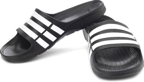 Adidas Duramo Slide Slippers Buy Black1whtblack1 Color Adidas