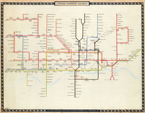 Transit Maps Historical Map Harry Becks 1961 Victoria Line Tube Map