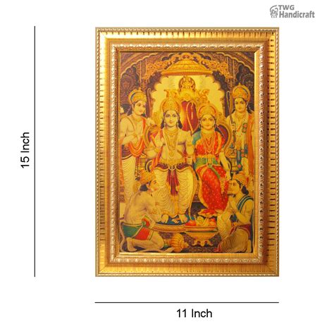 Manufacturer And Supplier Of 24k Golden Foil Ram Darbar God Photo Frames