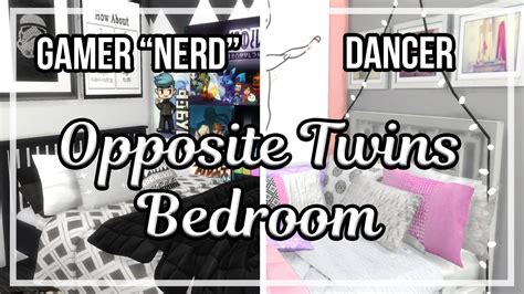 The Sims 4 Room Build Opposite Twins Bedroom Gamer Nerddancer