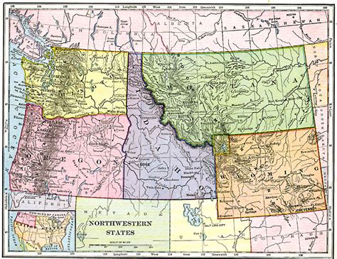 Map Of Northwest Us Blank North America Map