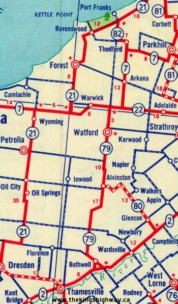 Ontario Highway 79 Route Map The Kings Highways Of Ontario