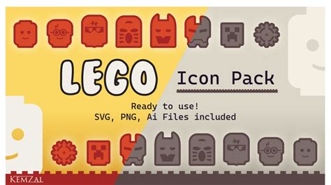 Lego Vector Icons