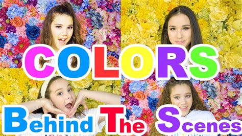 Haschak Sisters Colors Behind The Scenes Youtube