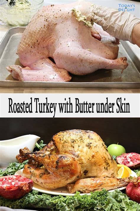 celebrate thanksgiving and christmas with this flavorful roasted turkey with butter mixture over