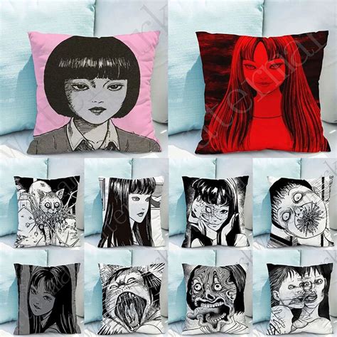 Manga Junji Ito Tomie Shintaro Kago Graphic Pillow Cover Sofa Chair