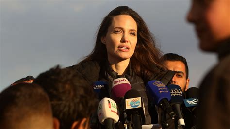 Angelina Jolie Visits Refugees In Jordan With Her Two Daughters