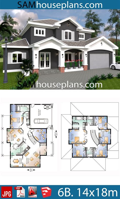 House Plans 14x18 With 6 Bedrooms Samhouseplans