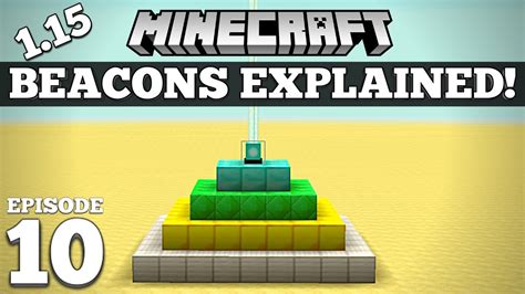 How To Use A Beacon In Minecraft Tutorial 10 Youtube