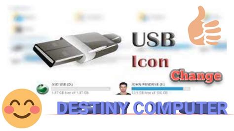 How To Change Drive Icon Of Pendrive Storage Device Youtube