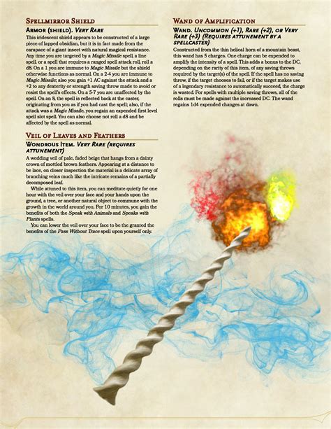 Dnd 5e Homebrew — Magnificent Magic Items By Vecnaismy