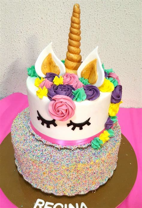 Pastel Unicornio Unicorn Cake Happy Birthday Birthday Cake Rainbow