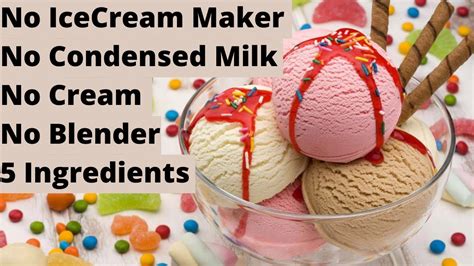 How To Make Ice Cream Easy For Kids With Only 5 Ingredients Diy Ice