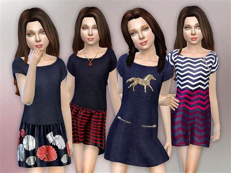 Lillkas Designer Dresses Collection P44 Sims 4 Cc Kids