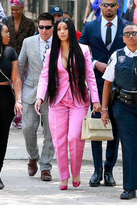 Cardi B Is Seen Arriving At Queens Criminal Court In New York Today For A Hearing Where She