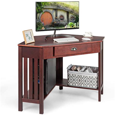 Buy Tangkula Corner Desk Corner Computer Desk Corner Writing Desk