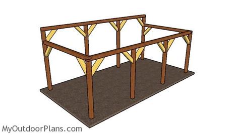I don't really want to attach it to the shed just because i don't want to remove or drill through any siding. 12x24 Do It Yourself Lean to Carport Plans ...