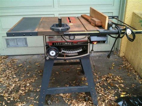 Table saw with folding stand. Sears Craftsman 12" table saw with stand | Table Saws for ...