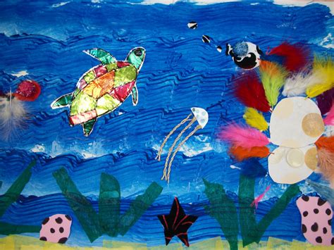 We Heart Art Under The Sea Scrap Collage