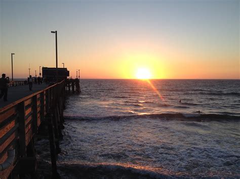 Sunset At The Pier Newport Beach Pier Newport Beach Ca J De