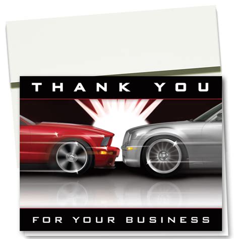 Auto Repair Thank You Cards Flash