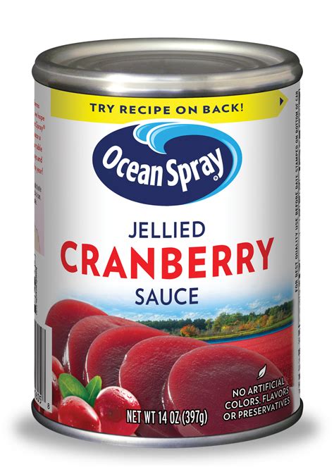 Ocean Spray Cranberry Sauce Recipe On Bag Jellied Cranberry Sauce