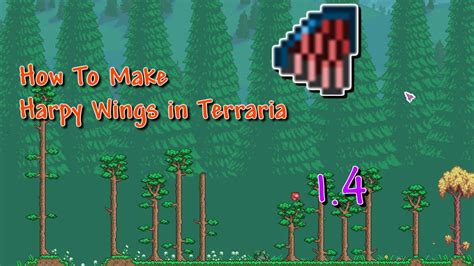 How To Make Harpy Wings In Terraria 14 Youtube