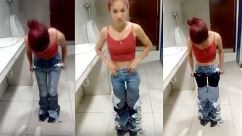 Video Shows Shoplifter Caught Wearing Nine Pairs Of Jeans At The Same Time Flipboard