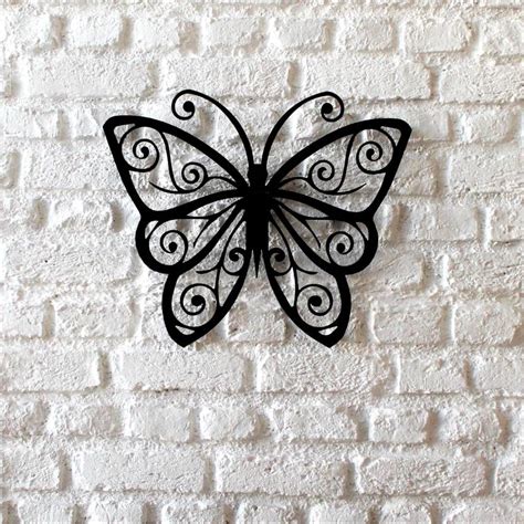 Aurakraft The 3d Wall Art Butterfly 19blacksuitable For Living Room