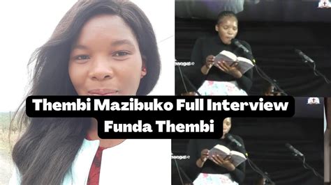 Thembi Mazibuko Funda Thembi Full Interview On Ukhozi Fm Youtube