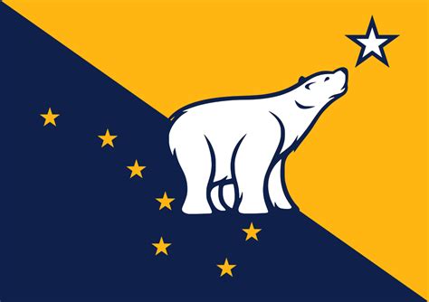 Flag Of Alaska With Polar Bear Rvexillology