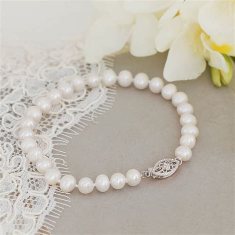 Vintage Style Pearl Bracelet By The Carriage Trade Company