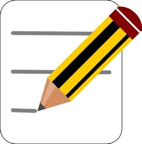 Pencil Notes Icon Clip Art At Vector Clip Art