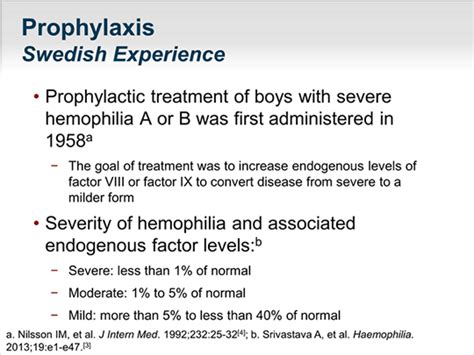 Individualizing Prophylaxis In Hemophilia Transcript