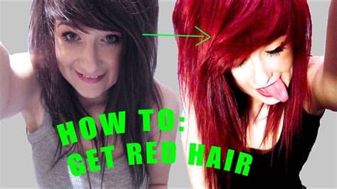 No,he hasn't.he's got brown hair. FROM BROWN TO HOT RED (HOW TO: WITHOUT BLEACH) - YouTube