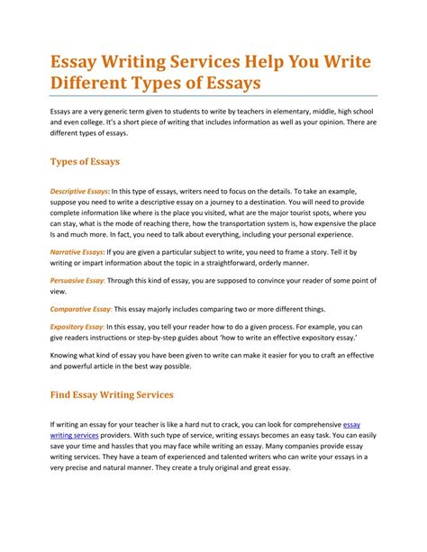 002 Essay Example Different Types And Formats Kinds Of With Thatsnotus