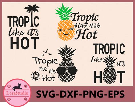 60 Off Tropic Like Its Hot Svg Pineapples Svg Summer Etsy