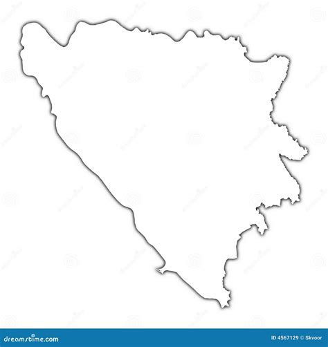Bosnia And Herzegovina Map Royalty Free Stock Images Image 4567129