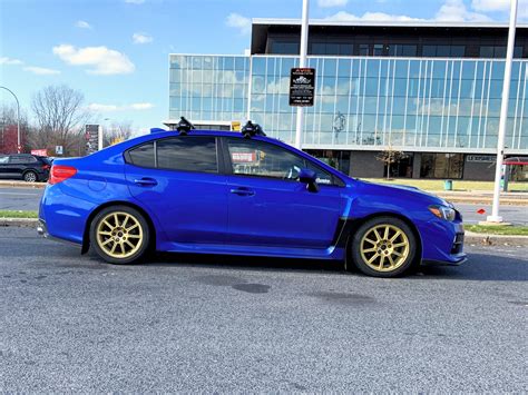 Im Going With A Gold Setup This Winter After Finally Buying These Sti Wheels R Wrx