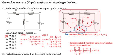 Contoh Soal Hukum Kirchoff Dan Pembahasannya