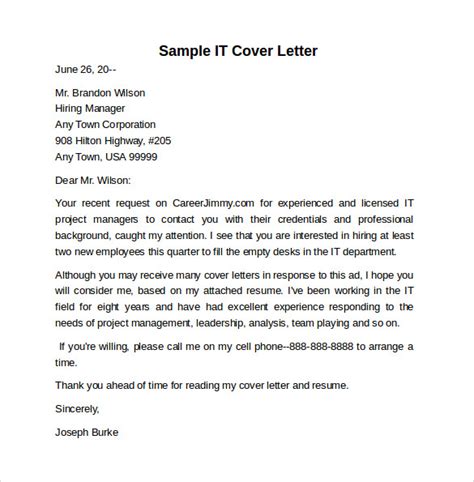 Download Cover Letter Templates