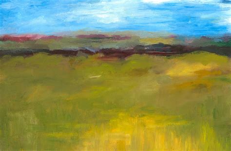 Abstract Landscape The Highway Series Painting By
