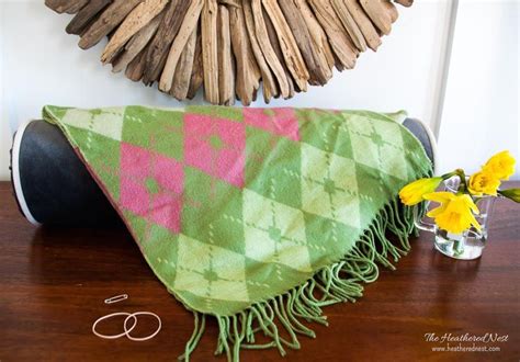 Make A No Sew Bolster Pillow Plus Cover In Under 5 Minutes
