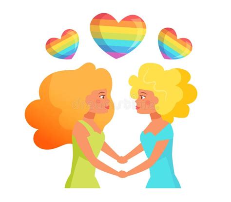 lesbian couple vector stock vector illustration of girlfriend 121918366