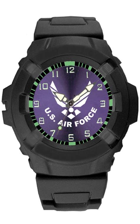 aqua force us air force rugged pu rubber watch 50m water resistant aqua force watch company